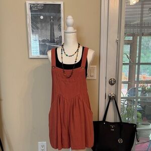 Stylish Rust Jumpsuit